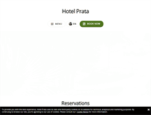 Tablet Screenshot of hotelprata.com